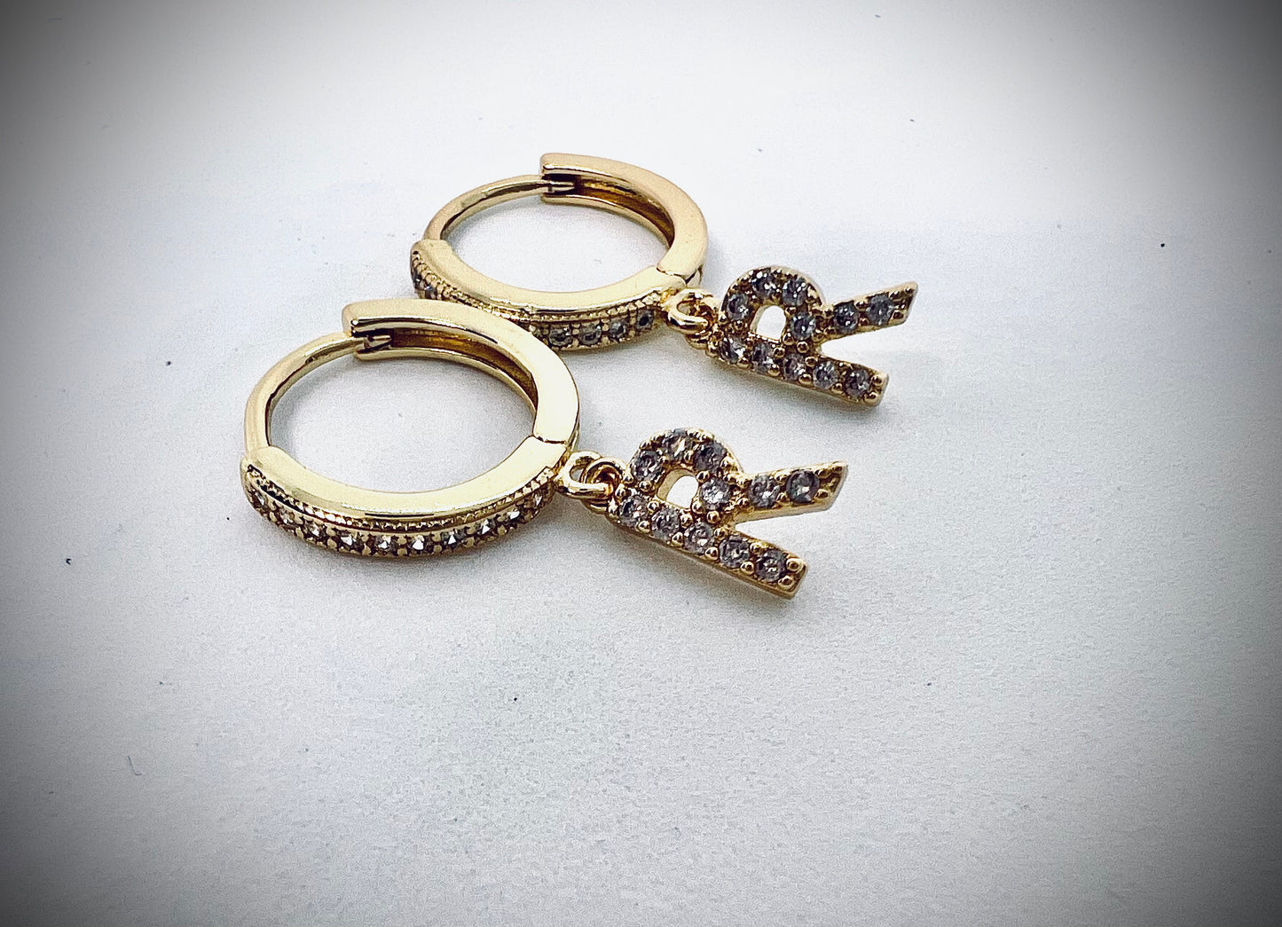 Letter earrings