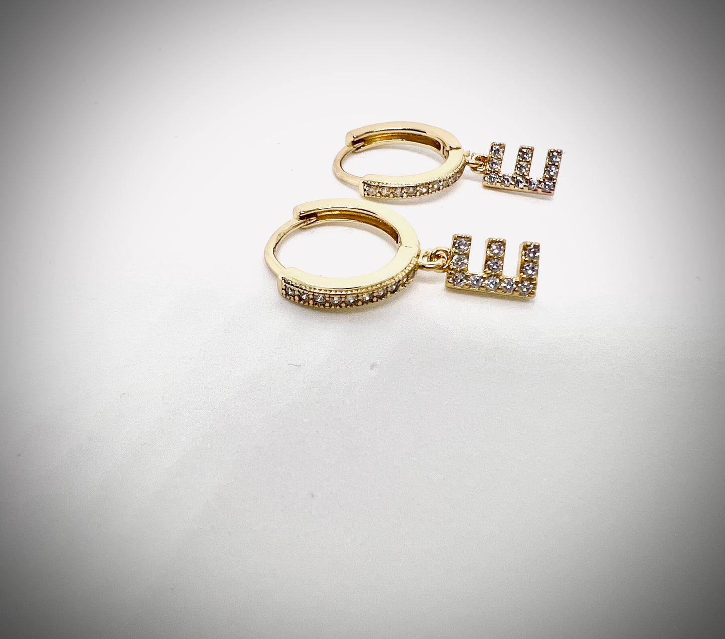 Letter earrings