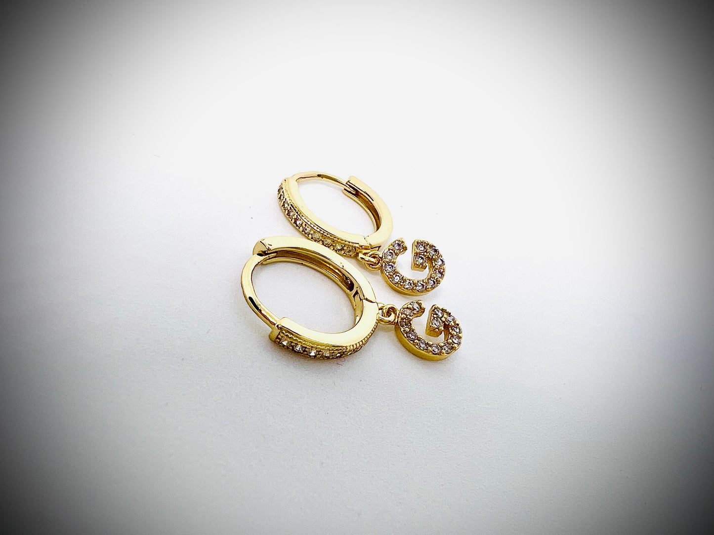 Letter earrings