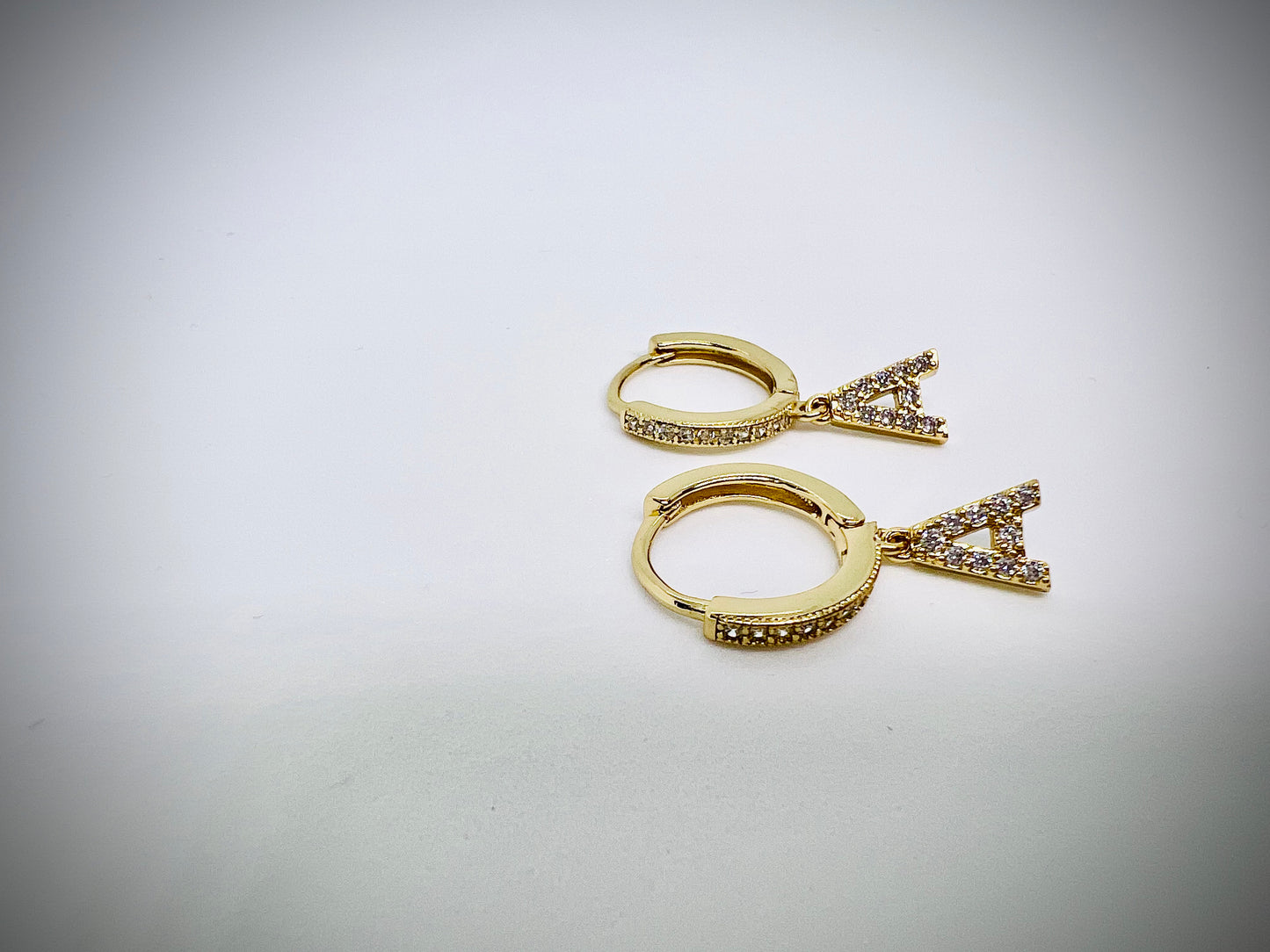 Letter earrings