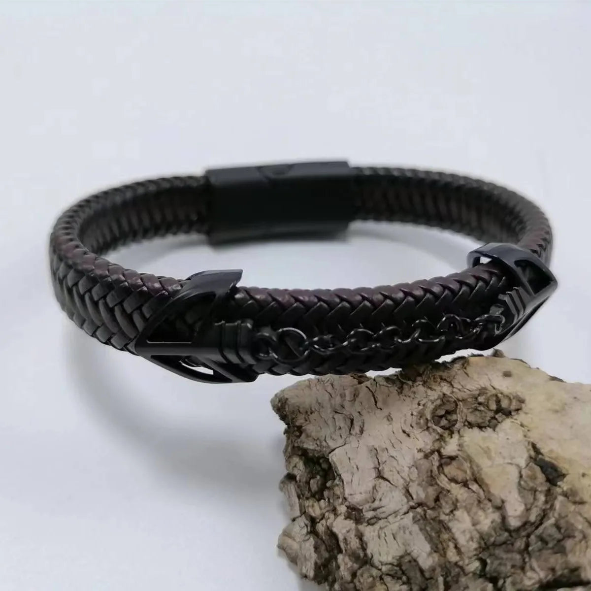 Unique Design, Vintage Men Leather Bracelet 21 cm