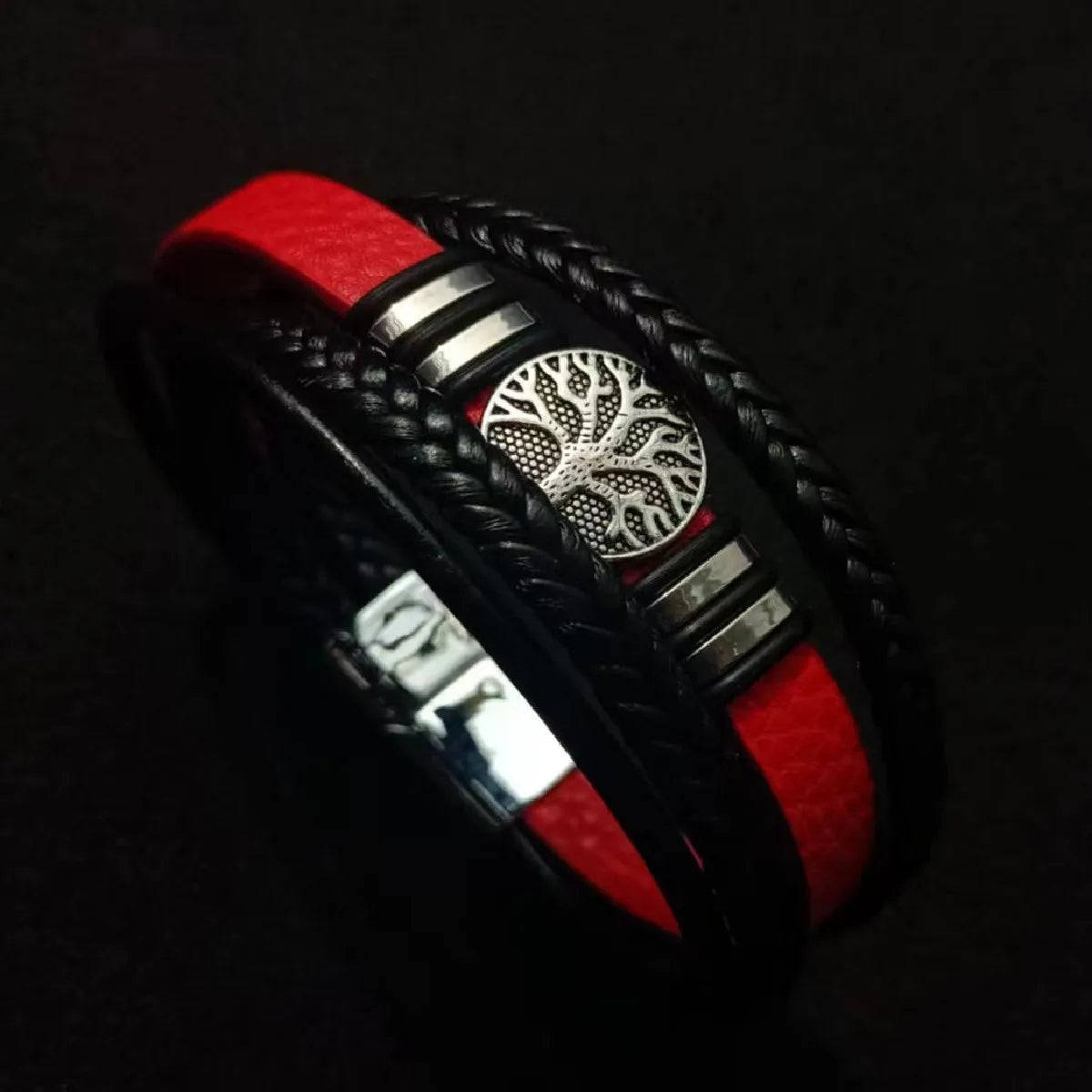 Unique Design, Vintage Men Leather Bracelet 21 cm